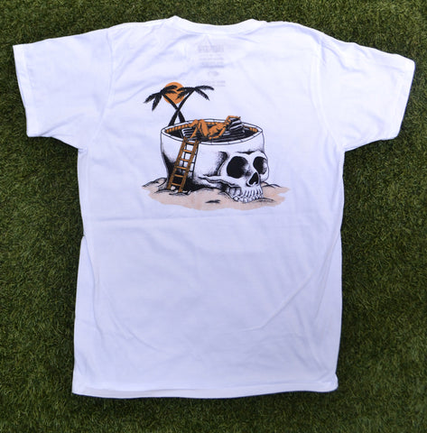 Playera "Aguantando lo a gusto" Color Blanco