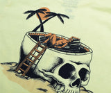 Playera "Aguantando lo a gusto" Color Crema